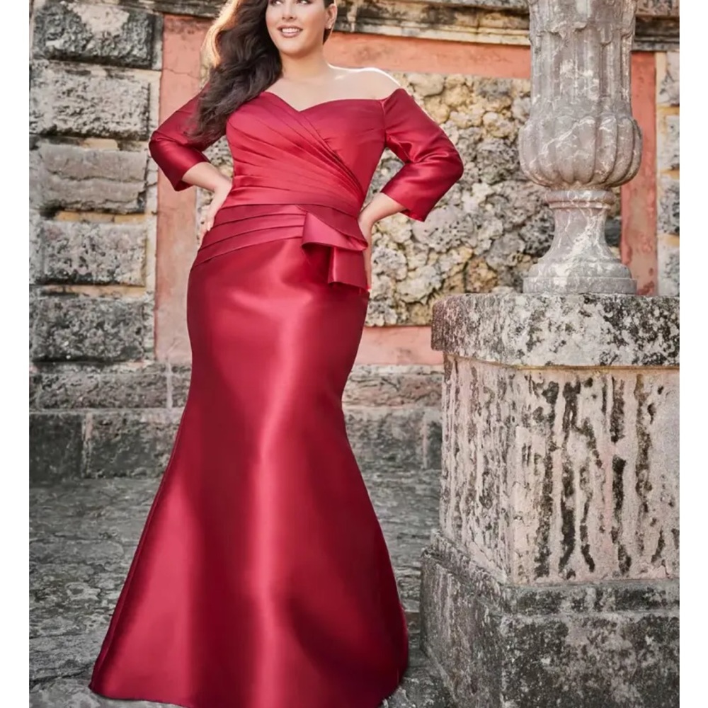 Mother of the Bride Cameron Blake Dress- Color Wine